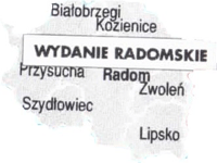 radomskie wydanie Gazety Wyborczej - mapa zasiegu