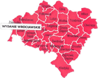 wrocławskie wydanie Gazety Wyborczej - mapa zasięgu